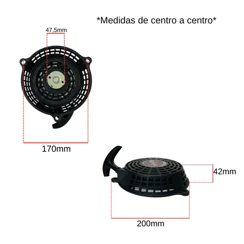 Tampa Partida Retrátil Completo para Motor 6.5 Vertical 2755