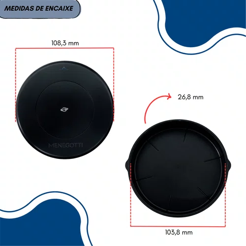 Tampa Plastica Fechada para Betoneira 400 L Menegotti