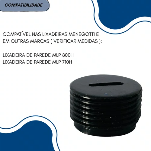 Tampa Porta Escova P/ Lixadeira MLP710H Menegotti - 29113123