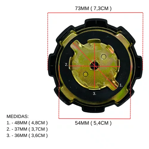 Tampa Vedação do Tanque para Motores B4T 5.5/ 6.5/ 7.0 Branco