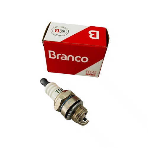 Vela Ignição L7RTC/R para Motosserra BMT 38A Branco Original