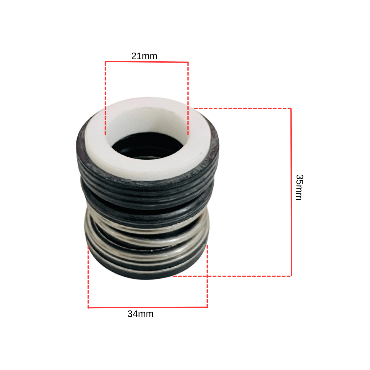 Selo Mecânico 3/4 Tipo 06 para Motobomba B4T710/715 Branco