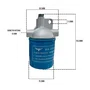 Base Filtro Combustível para Motor BD/Gerador BIG-BD Branco