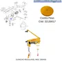 Contra Peso para Guincho de Coluna MGC 200/400Kg