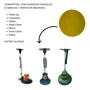 Disco Amarelo para Enceradeira de 410mm para Limpeza Leve