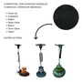 Disco de Enceradeira Preto 350mm para Limpeza Pesada Intensa