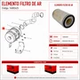 Elemento Filtro de Ar 14002425 P/ Gerador Big BD 44.000 E3