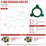 Flange Rosqueada Saída BSP 6133 P/ Motobomba BFG 2.1/2"X2"