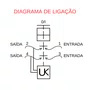 INTERRUPTOR DE FASE UNICA DE "APERTAR", FUNCAO - "ESQUERDA/DIREITA/ABRIR/BAIXO/EMERGENCIA", COM COMPONENTES ELETRICOS PA