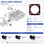 Junta da Tampa Termostato 13151040 Motor BD 30.0cv - Branco
