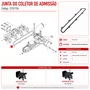Junta do Coletor de Admissão 13151136 Motor BD 39.0 Branco