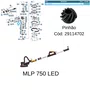 Pinhão para Lixadeira de Parede MLP 750 Led Menegotti