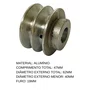 Polia Motora Aluminio 65 Matriz Motor da Betoneira 400L SM