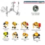 Porca Sextavada Autotravante Alta 3/8" UNC ZB - 21021059