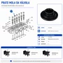 Prato Mola da Válvula 19215550 Para Motor BD 227 E/TE Branco