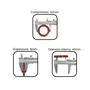 Retentor B 45X62X8 Tratorito BTTD(10.0) 1500 Branco 13200886
