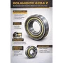 Rolamento Esfera Carga Radial Ref: 6204Z para Betoneira 400L