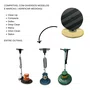 Suporte C/ Velcro e Flange 300mm Para Enceradeira Industrial