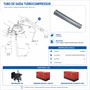 Tubo de Saída Turbocompressor 11501355 Para Motor BD 52.0cv